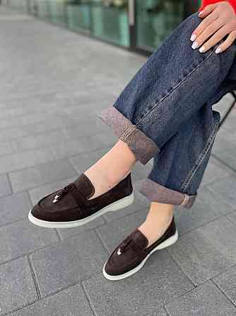 Arcoboletto Лофери жіночі Arcoboletto шоколадні замша натуральна 34-40 (5368) Коломия