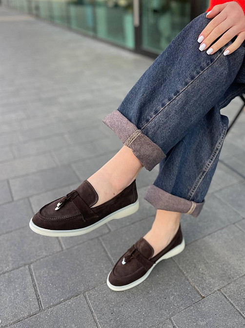 Arcoboletto Лофери жіночі Arcoboletto шоколадні замша натуральна 34-40 (5368) Коломыя - изображение 4