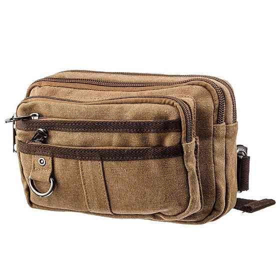 Бананка текстильная на пояс Коричневая (Vintage) Киев