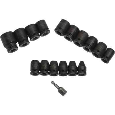 Набор головок DeWALT ударных торцевых 1/2" EXTREME IMPACT, 17 шт (DT7506) Винница