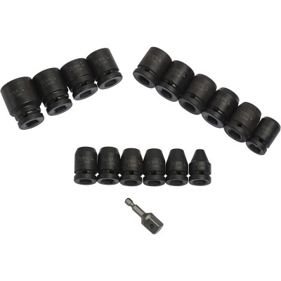 Набор головок DeWALT ударных торцевых 1/2" EXTREME IMPACT, 17 шт (DT7506) Винница - изображение 2