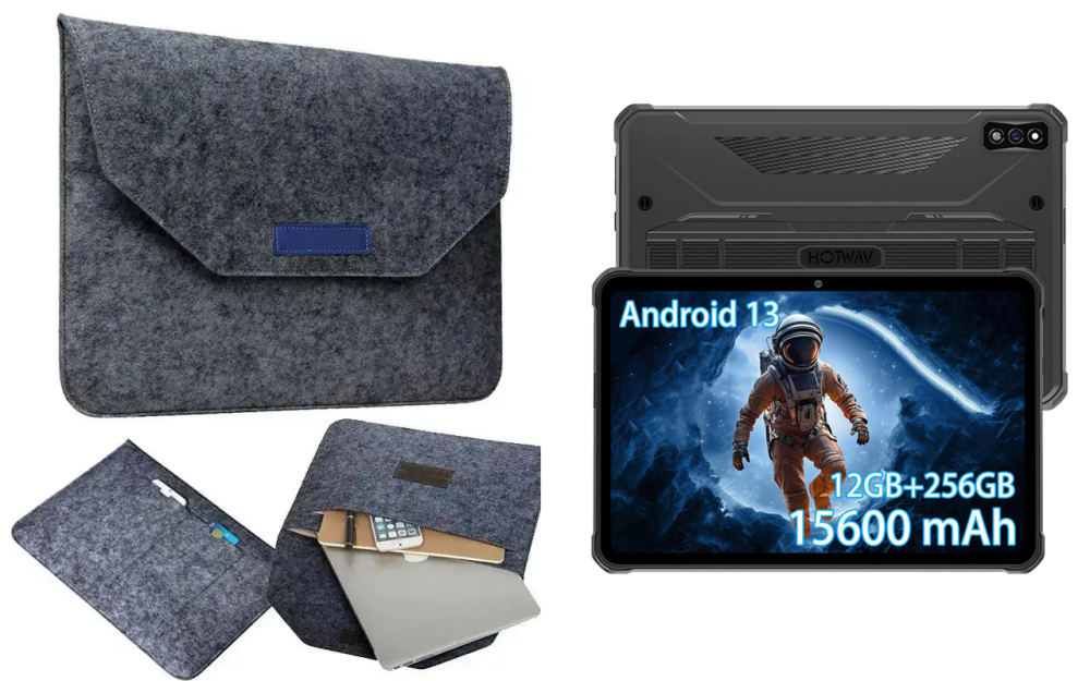 Сумка Wool із войлока для планшета Hotwav R10 Pro Київ - фото 1