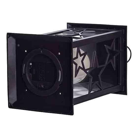 Yiwu Ліхтар декоративний 14×14×30 (см) підвісний з LED підсвічуванням Чорний CR-3-2 Киев