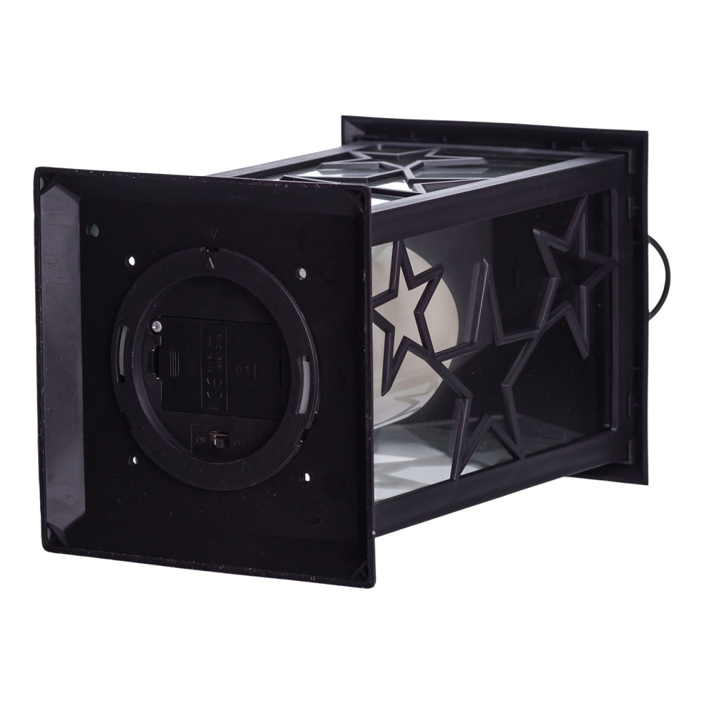 Yiwu Ліхтар декоративний 14×14×30 (см) підвісний з LED підсвічуванням Чорний CR-3-2 Киев - изображение 4