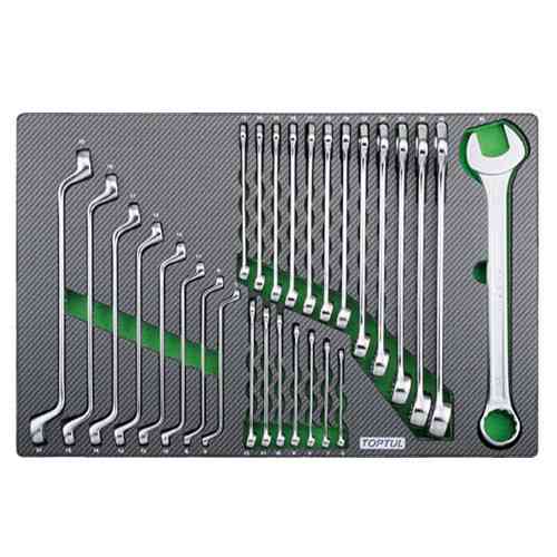 Набір ключів комбінованих і накидних 6-32мм 28ед.(в ложементі) TOPTUL GED2820 Одеса