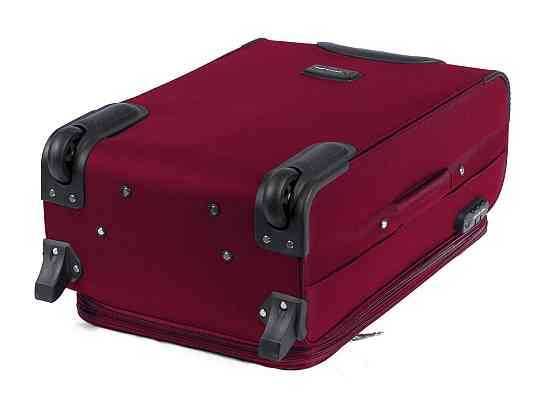 Валіза тканинна WINGS 1701 середня 64 см бордова 2 колеса Київ