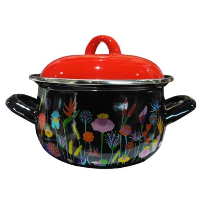 Каструля Gusto "Квіткова галявина" 18 см 3,1 л (GT-T-118-FM) Вінниця - фото 1