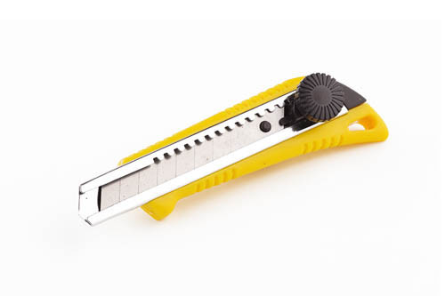 Нож выдвижной 18мм с металлической направляющей, винтовой замок СИЛА Ровно - изображение 1