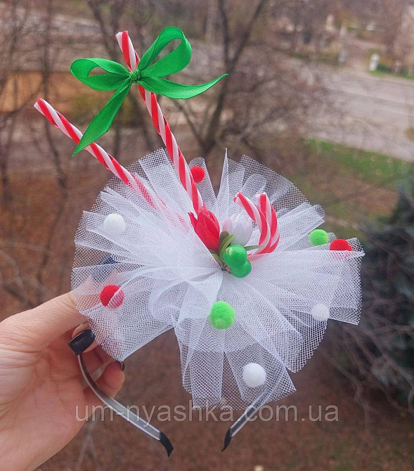 Обруч Конфетки Конфетка красно-белая Кривой Рог - изображение 1