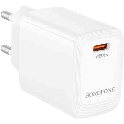 Зарядное устройство BOROFONE BN26 Fuente USB-C PD20W White (6941991120237) Винница