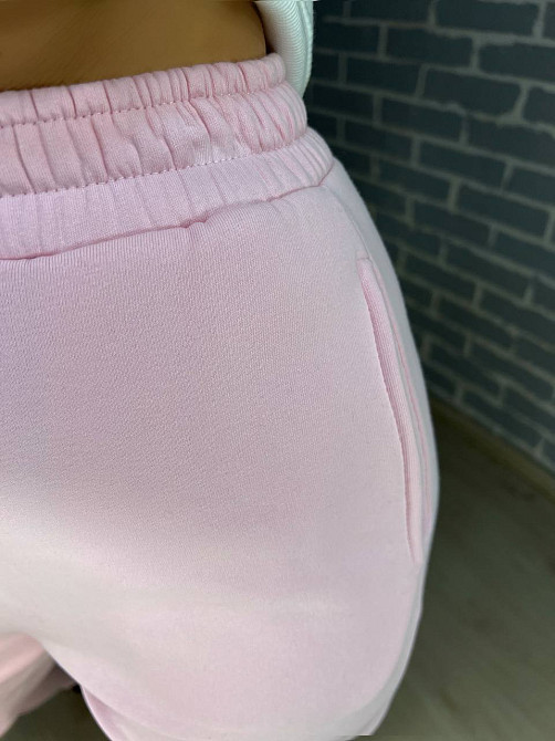 Штаны женские Pepper&mint 24-13 спортивные джоггеры резинка на талии утепленные розовые, розовый, L Киев - изображение 15