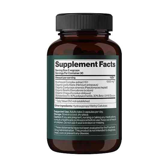 Комплекс грибов для иммунитета Mind Shi 4Mushroom Complex 1000 mg 60 капс Киев