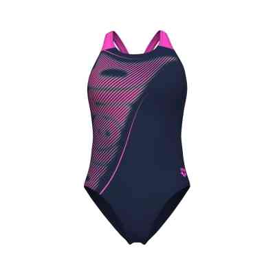 Купальник Arena Bright Glare Swimsuit V Back 008930-790 фіолетовий 40 (3468337533740) Винница