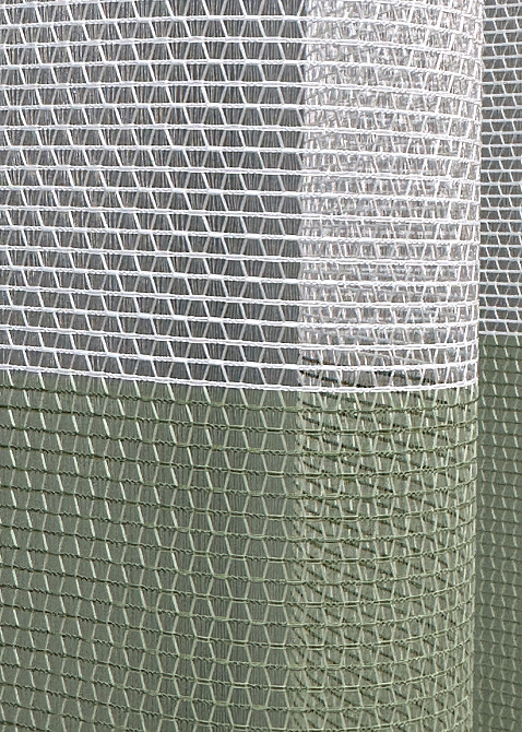 Тюль VR-Textil 1747т Сітка Льон Білий з оливковим 300х250 см (42-0856) Київ - фото 6