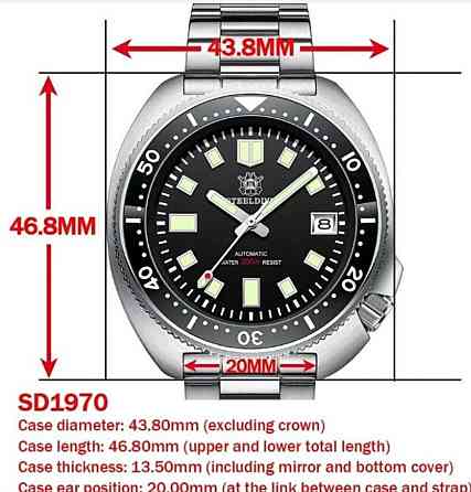 Механічний годинник STEELDIVE SD1970 Капітан Willard. Seiko NH35 авто. Харків