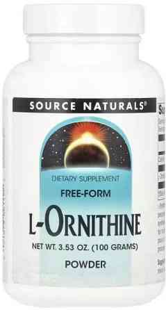 Амінокислота Л-Орнітін Source Naturals L-Ornithine 100g Київ