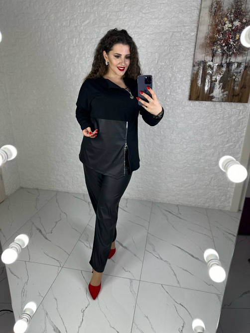 Повседневный костюм с молниями Skylar батал Киев - изображение 6