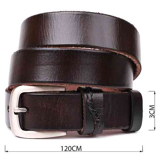 Ремень унисекс Vintage 20068 Коричневый Киев