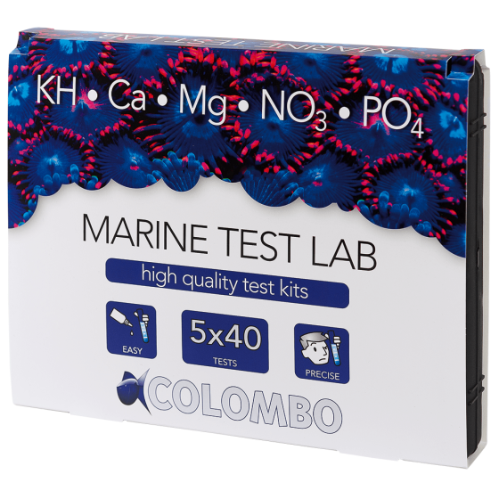 COLOMBO MARINE TEST LAB (KH-CA-MG-NO3-PO4) (N5060625) набір тестів/лабораторія для морського акваріума Київ