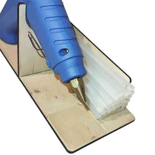 Підставка для клейового пістолета 60 Вт і стрижнів фанерна підставка тримач для термопістолета 11 мм органайзер Київ