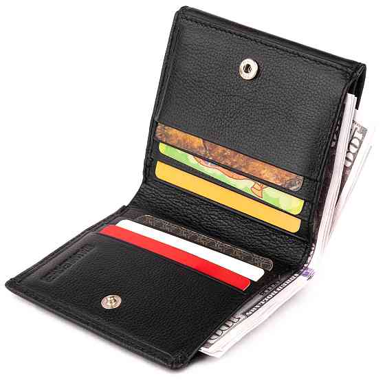 Компактний гаманець жіночий ST Leather 19256 Чорний Київ