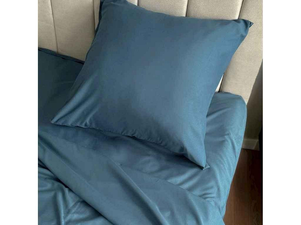 Комплект постільної білизни 1,5-х сп 145*210 19-4227 Indian Teal (наволочка 50*70) мікрофібра ТМ ARCLOUD Київ - фото 1