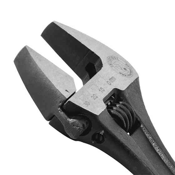 Розвідний ключ 250 мм INTERTOOL XT-0060, Cr-V, чорний - розвідний ключ із широким регулюванням Львів