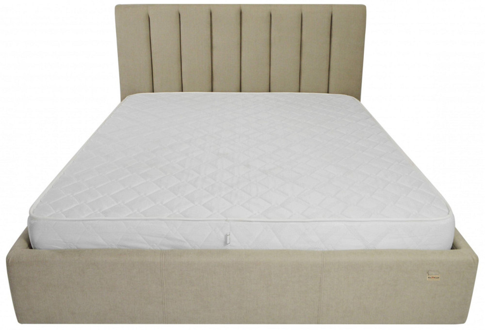 Кровать Sanam Standart 140 х 190 см Fibril 10 Темно-бежевый Днепр - изображение 7