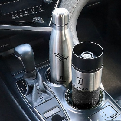 Термокружка Tavialo + 2 ущільнювальних кільця 420 мл Чорний (190420101) Винница - изображение 6