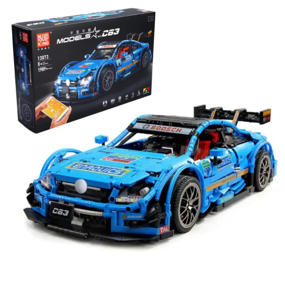 Конструктор дитячий спорткар.Спортивна машина Mercedes-Benz AMG G63 на управлінні на 1989 деталей, синій Кам'янець-Подільський