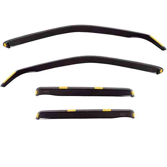 Дефлекторы окон (ветровики) Renault Sandero 2008-2012, 4шт, Heko, вставные Киев