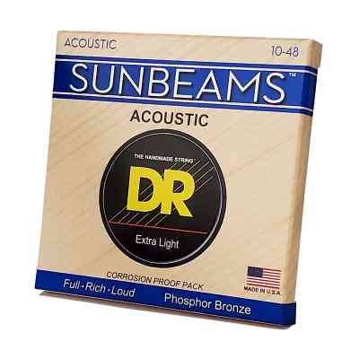 Струни для гітари DR Strings SUNBEAM Acoustic Phosphor Bronze - Extra Light (10-48) (RCA-10) Вінниця