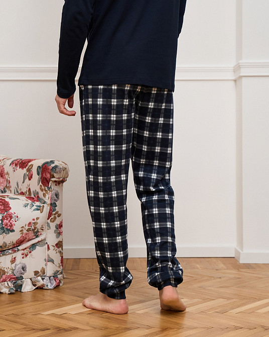 Чоловічий комплект зі штанами в карту — Інтерлок Tom John 93541 L Київ - фото 5