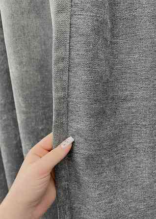 Комплект готових штор VR-Textil Шеніл преміум VELMIRA Rich № 1923ш Сірий 200х290 см 2 шт (32-345) Київ