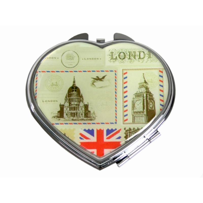 Зеркальце карманное белое Лондон Киев - изображение 1