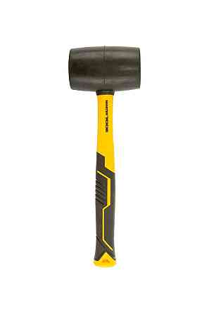 Киянка гумова MASTERTOOL 57 мм 450 г фібергласова ручка чорна 02-2302 Ровно