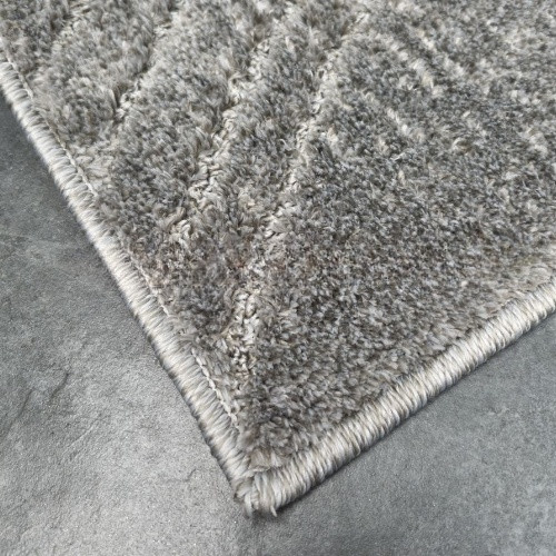 Набір килимків для ванної кімнати 2шт 57*100см+57*50см U-виріз Абстракція Joy сірий тафтинг Дариана Житомир - фото 7