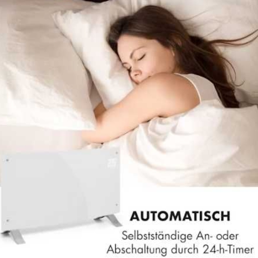 Изогнутый  сенсорный конвектор обогреватель Klarstein Киев - изображение 3