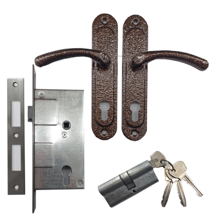 Замок врізний Мотор Січ (Ф6В) Ч/М Кумру з ручкою Харків