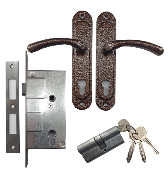 Замок врізний Мотор Січ (Ф6В) Ч/М Кумру з ручкою Харків - фото 1