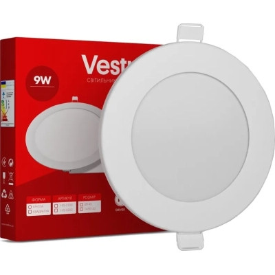 Светильник Vestum LED круглый 9W 6000K 220V (1-VS-5108) Винница - изображение 1