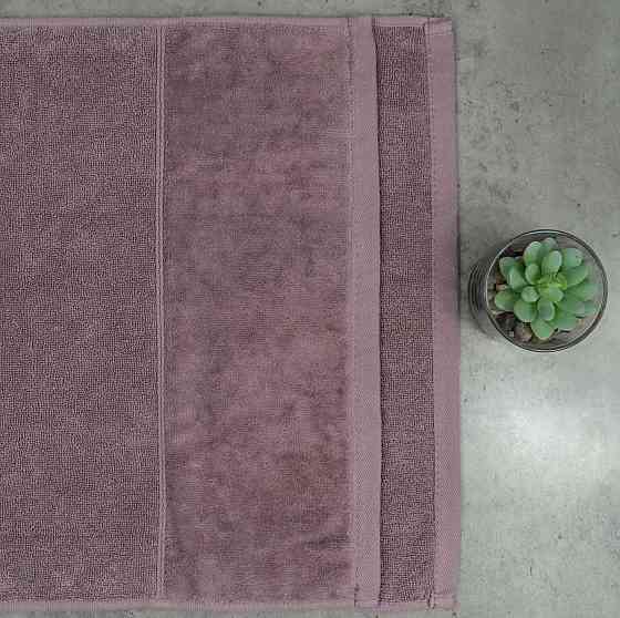 Набор полотенец велюр/махра 2шт GM Textile 50x90см, 70x140см Премиум качества Milado 550г/м2 (Пепель Сумы