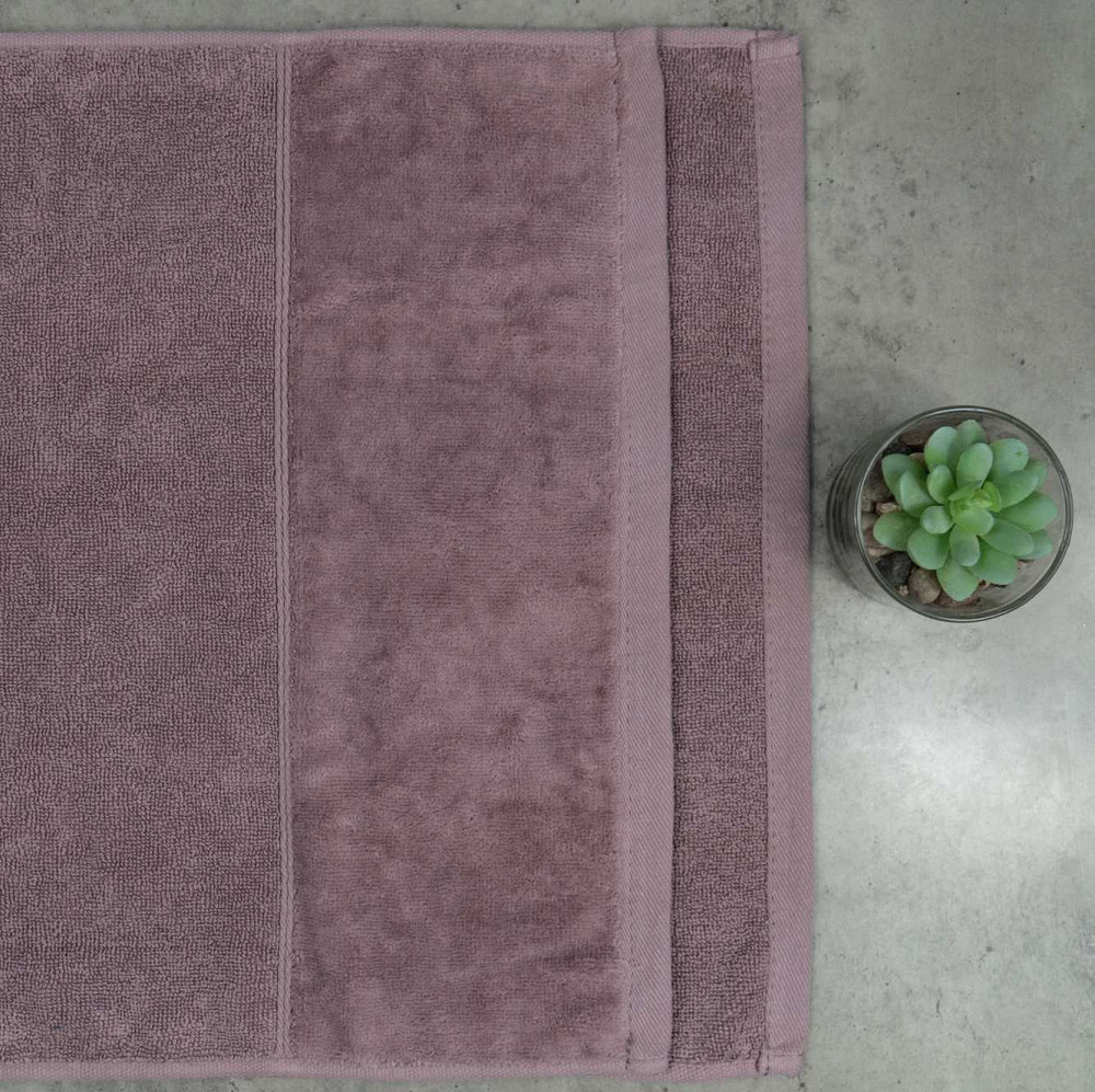 Набор полотенец велюр/махра 2шт GM Textile 50x90см, 70x140см Премиум качества Milado 550г/м2 (Пепельный) Сумы - изображение 2