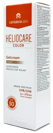 Тональний сонцезахисний гель-крем для нормальної та сухої шкіри (тон світлий) HELIOCARE Color Gelcream SPF 50 CANTABRIA, 50 мл Дніпро