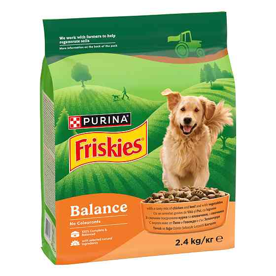 Сухой корм FRISKIES Balance для взрослых собак с курицей, говядиной и овощами, 2.4 кг Киев
