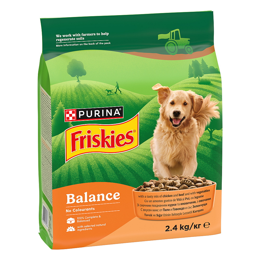 Сухий корм FRISKIES Balance для дорослих собак, з куркою, яловичиною та овочами, 2.4 кг Київ - фото 3