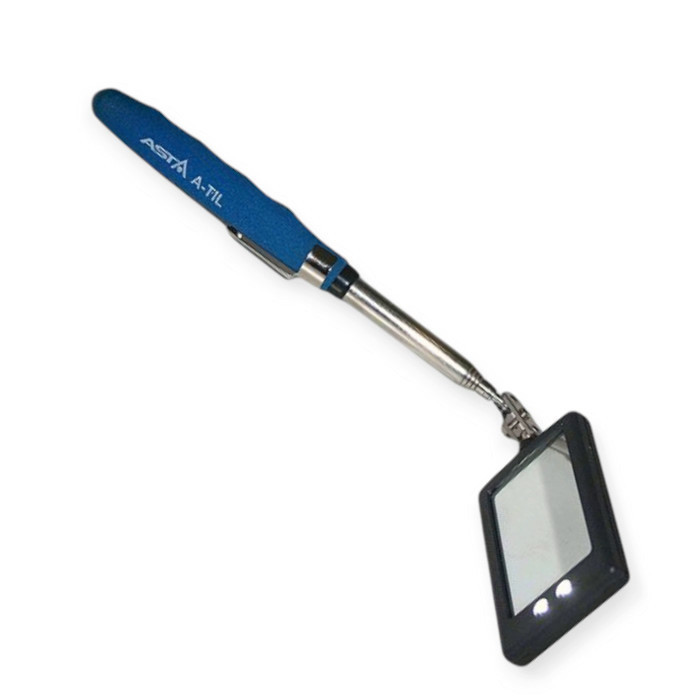 Зеркало инспекционное 50х80мм телескопическое 285-870мм с LED подсветкой Asta Мукачево - изображение 1