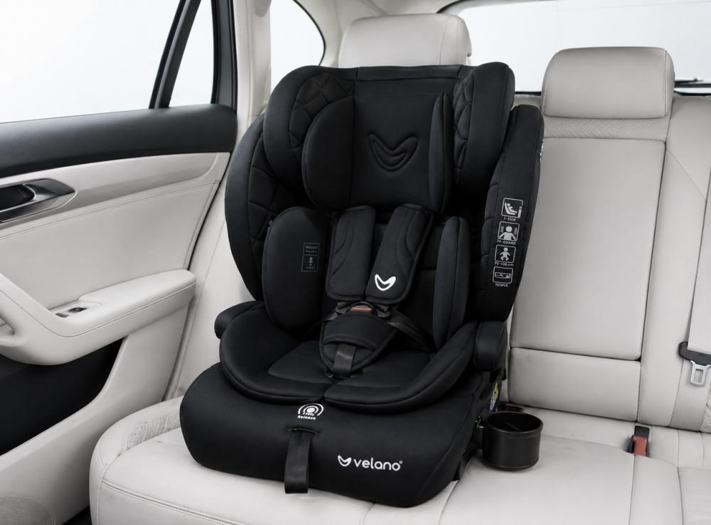 Автокресло VELANO Flexo i-Size 76–150 см, ISOFIX + Top Tether/ремень, black Киев - изображение 5