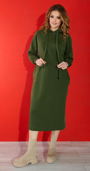 Тепле довге плаття з начосом (50-52) Київ - фото 1