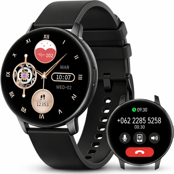 Смарт-годинник Mermo AMOLED 1.3", Bluetooth дзвінки, 120+ спортивних режимів, SpO2, IP67, для Android та iPhone Київ